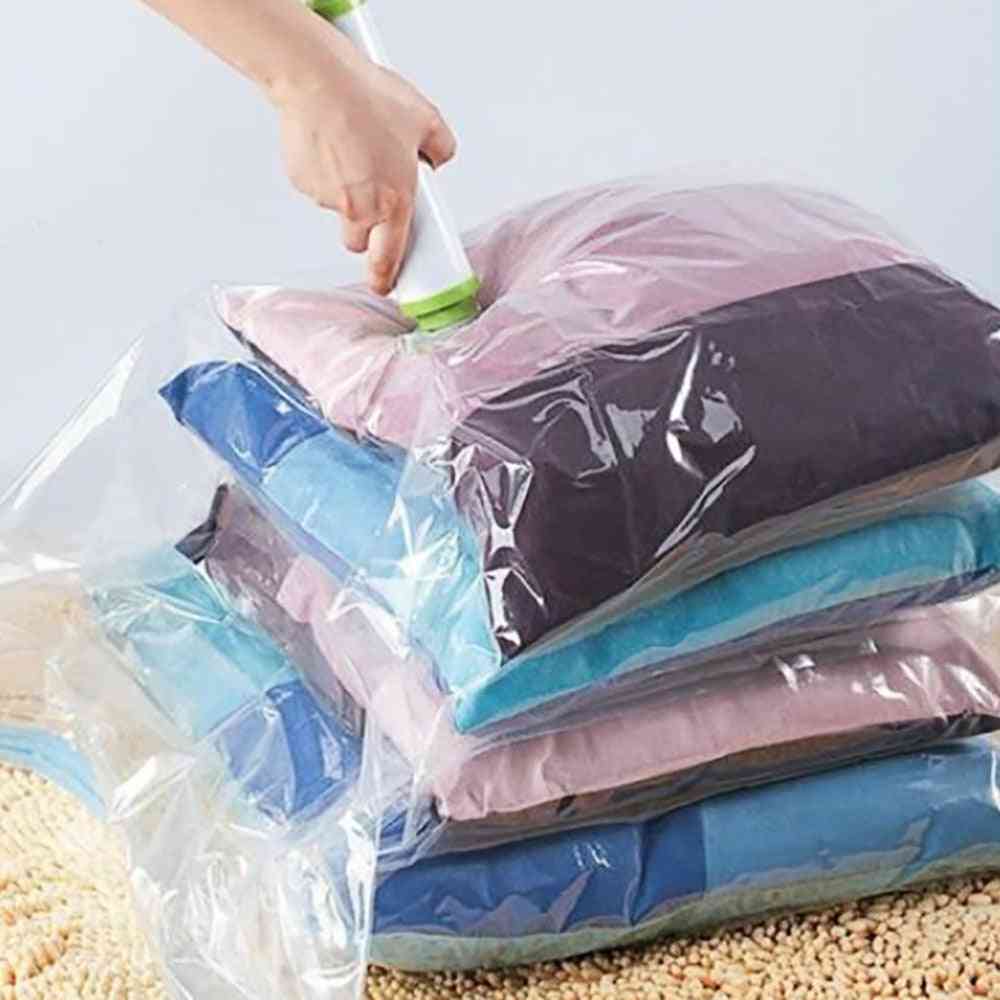 Home Vacuum Bag For Clothes Quilt Transparent Storage Bag
