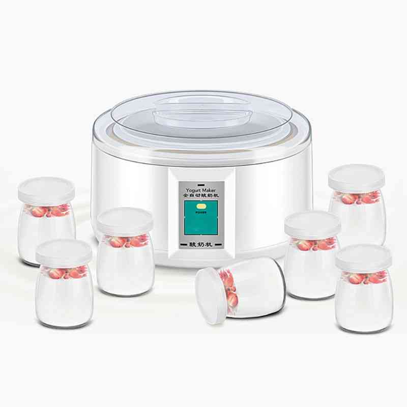 Elektromos 1,5 literes joghurtkészítő automata barkácsoló szerszám joghurtos tartály