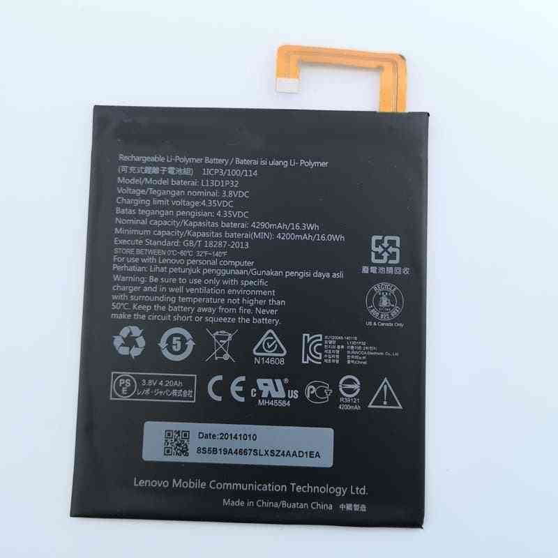 3.8v 4200mah L13d1p32 For Lenovo Ideatab / Tablet Built-in Battery