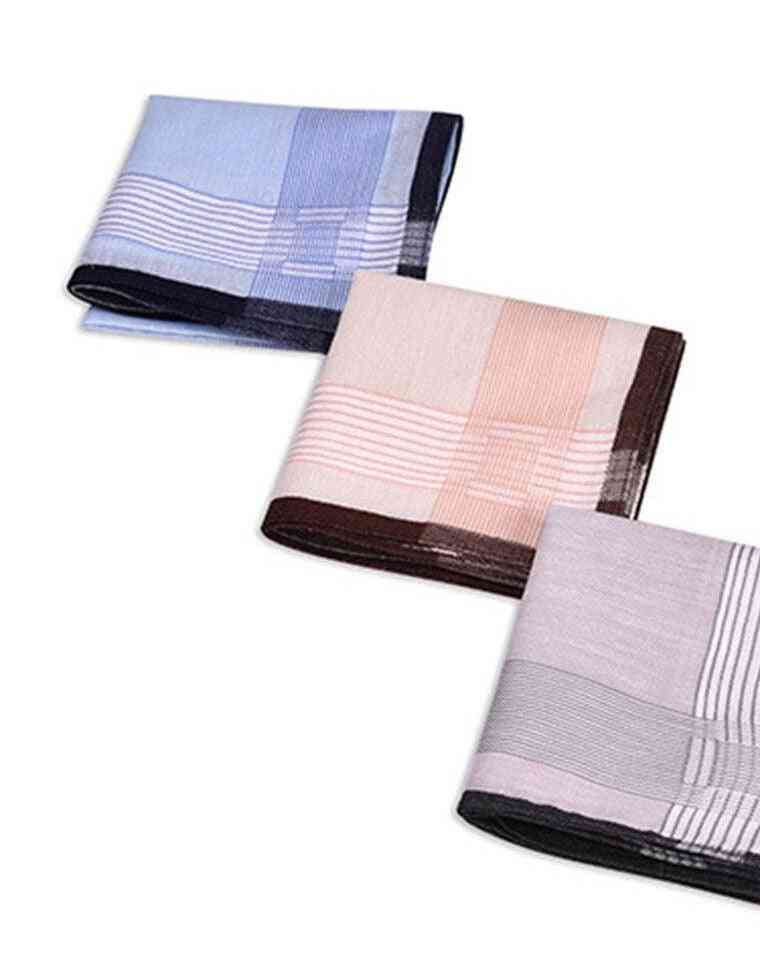 Square Plaid Stripe Handkerchiefs