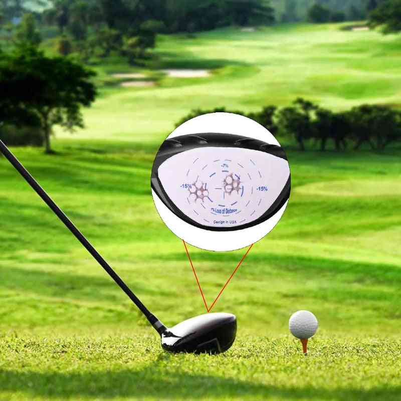 Golf -törmäystarrat ylisuuret puiset tarrat rullapallot lyövät nauhoittimia miehille naisille