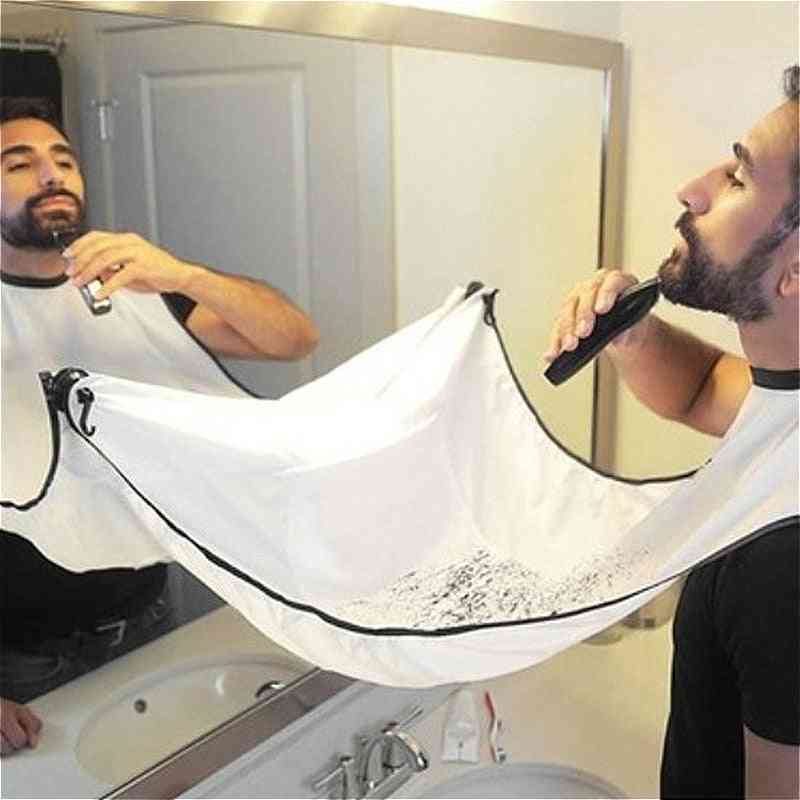 Man Bathroom Male Black Beard Hair Shave Apron