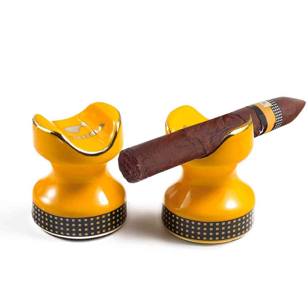 Mini Portable Ceramic Cigar Holder Stand