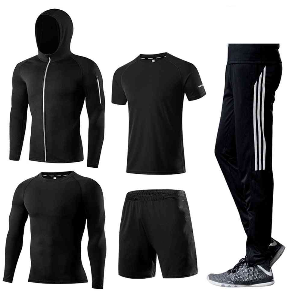 Sports- Running Compression, T-shirt & Pants Set Set-b