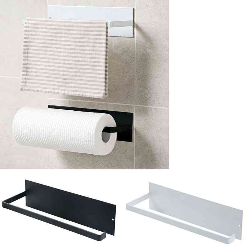 Under Cabinet- Paper Roll Rack, Towel Holder, Tissue Hanger, Storage Shelf