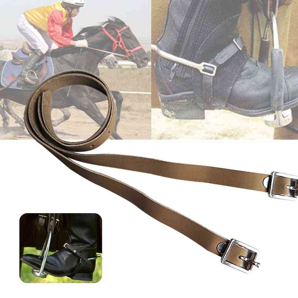 Durable Pu Leather Spur Straps Protective Accessories