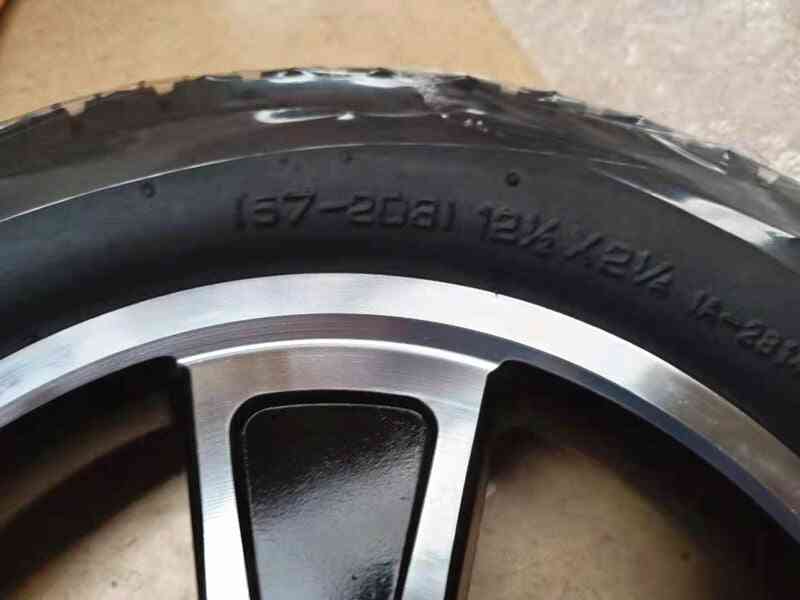 Moyeu de pneu sans gonflage en alliage d'aluminium de 12 pouces, roue motrice
