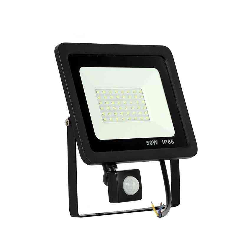 Led Flood Light With Adjustable Pir Sensor