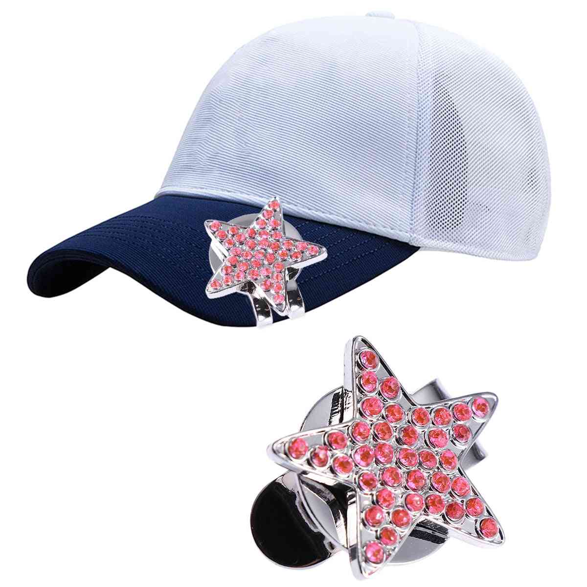 Clip de chapeau de golf, balle de marqueur, visant des clips de capuchon créatifs en strass professionnels, accessoires d'entraînement