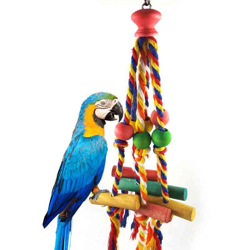 Bird Chewing Toy Cotton Rope Parrot Toy Bite Resistant Bird Tearing Toy