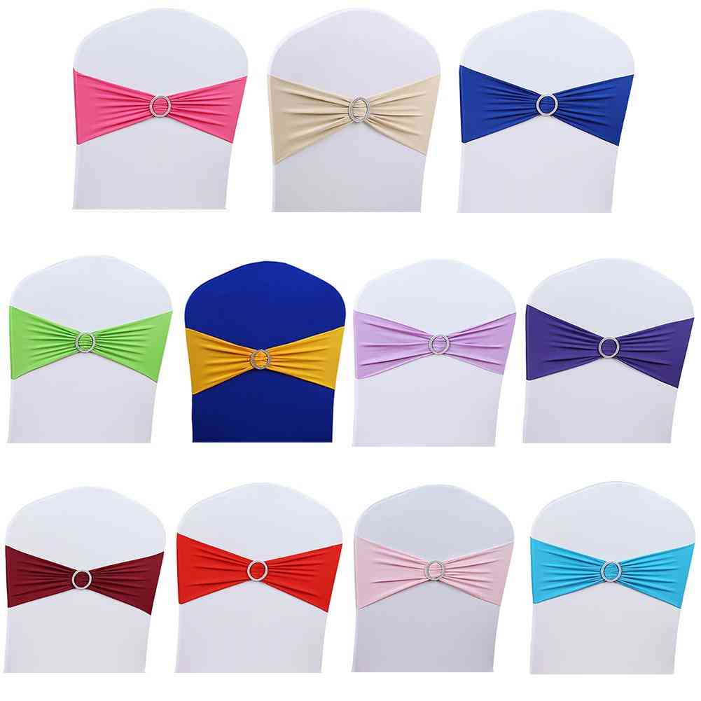 Spandex Elastic Bows From The Back Of Chair Bands