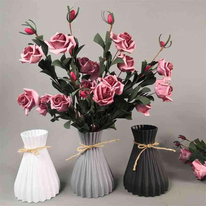 Modern Plastic Vases, Anti-ceramic Flower Vase
