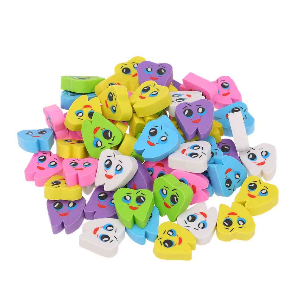Molar Shaped Tooth Rubber Erasers