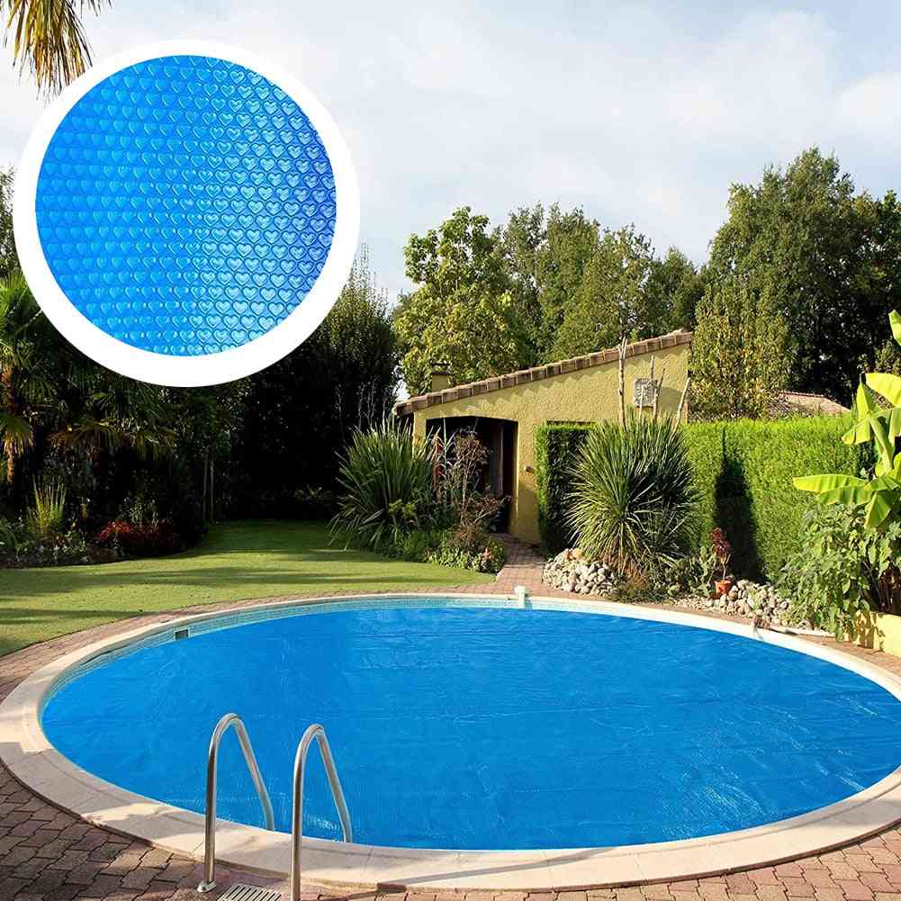 Couverture de piscine piscine ronde solaire étanche protecteur de la poussière avec des accessoires d'isolation de corde pour la maison intérieur extérieur