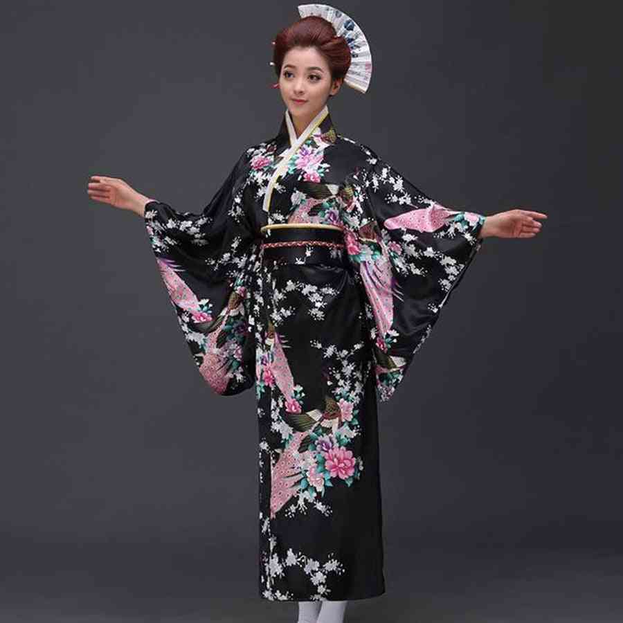 Floral- Cosplay Costume, Yukata Kimono