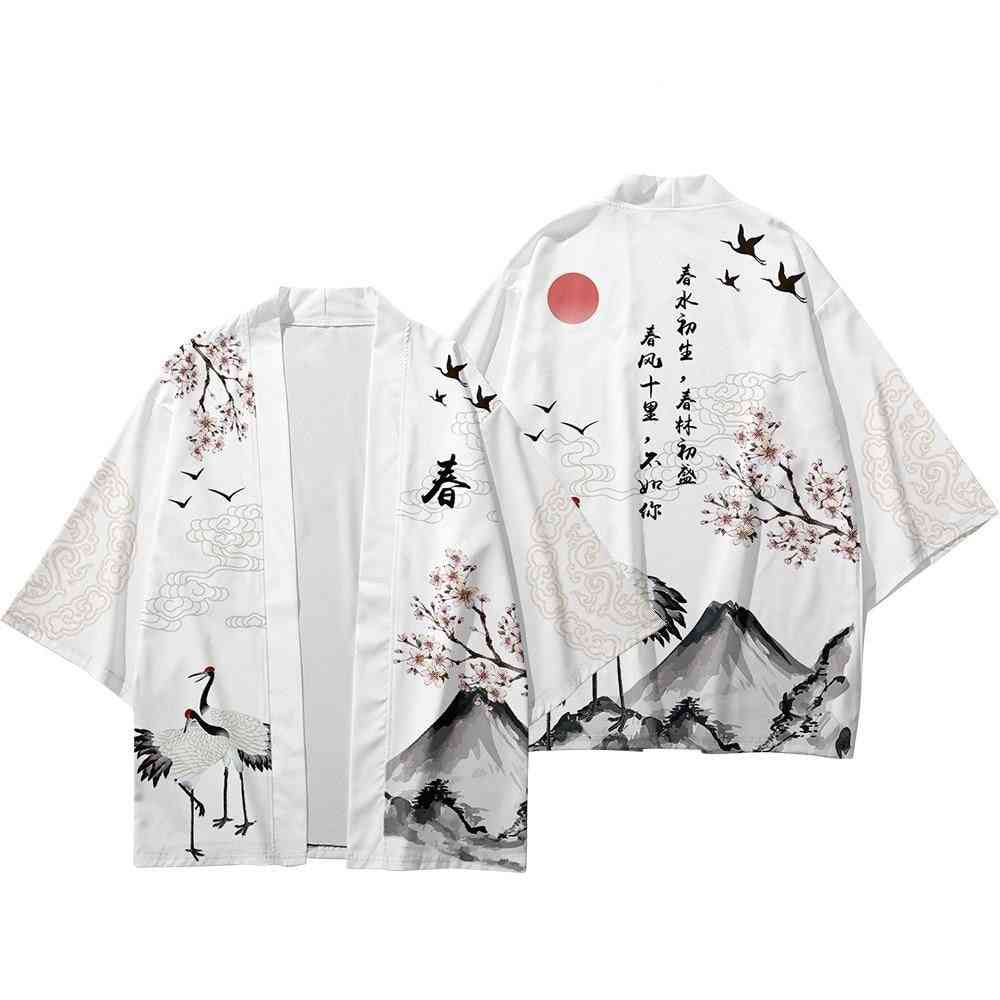 Vintage Traditional- Harajuku Streetwear, Costume Kimono Set-a