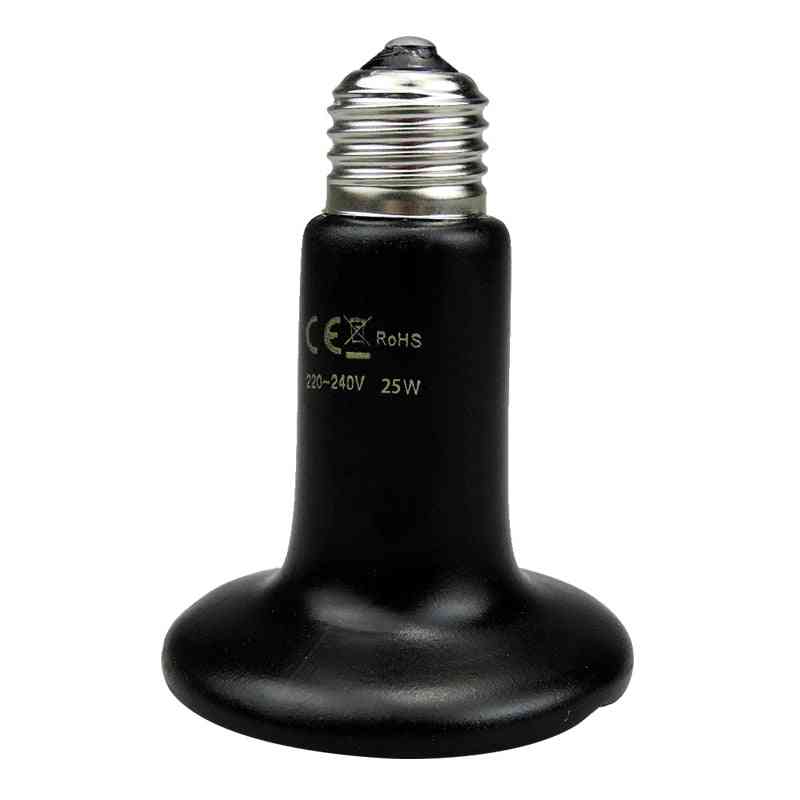 Pet Reptile Far Infrared Ceramic Heating Lamp, Mini Heat Emitter Light Bulb