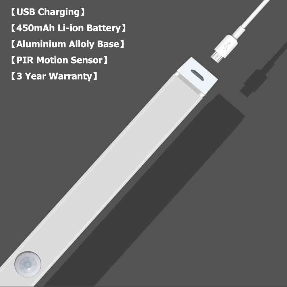 LED longue bande sous la lumière de l'armoire lumières de placard magnétiques lampe de placard de capteur de mouvement pour la garde-robe de cuisine
