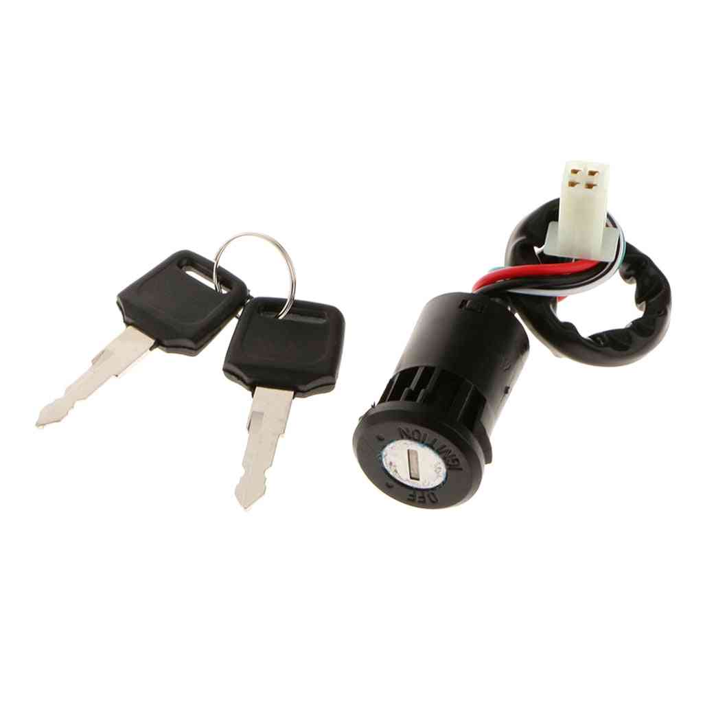 Atv Ignition Switch With Key & Lock For Most Quad Dirt Bikes