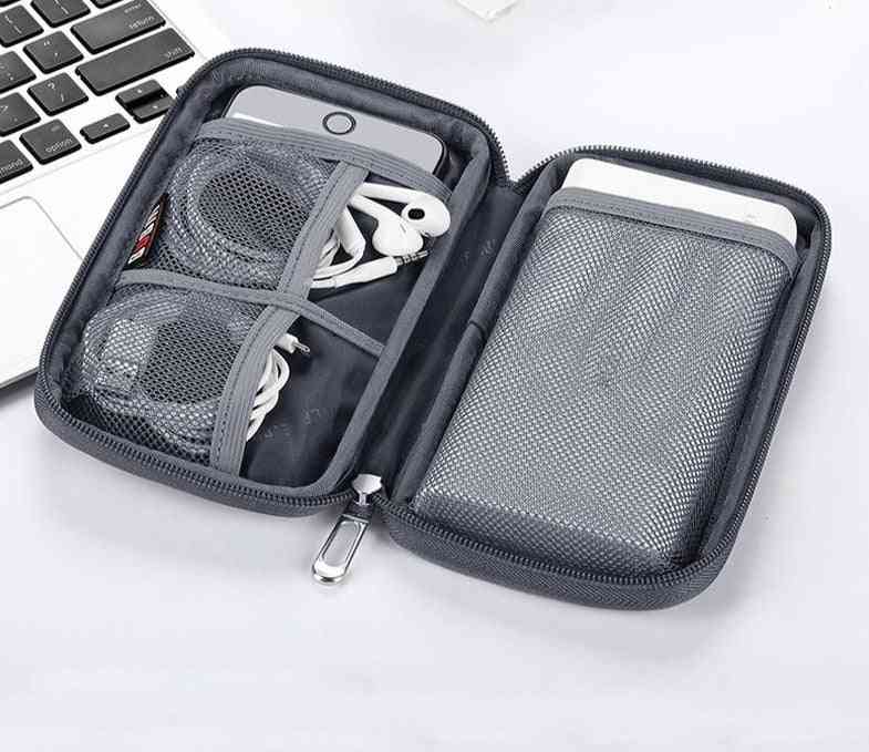 Portable Power Bank Bag, Usb Gadgets Cables Wires Organizer
