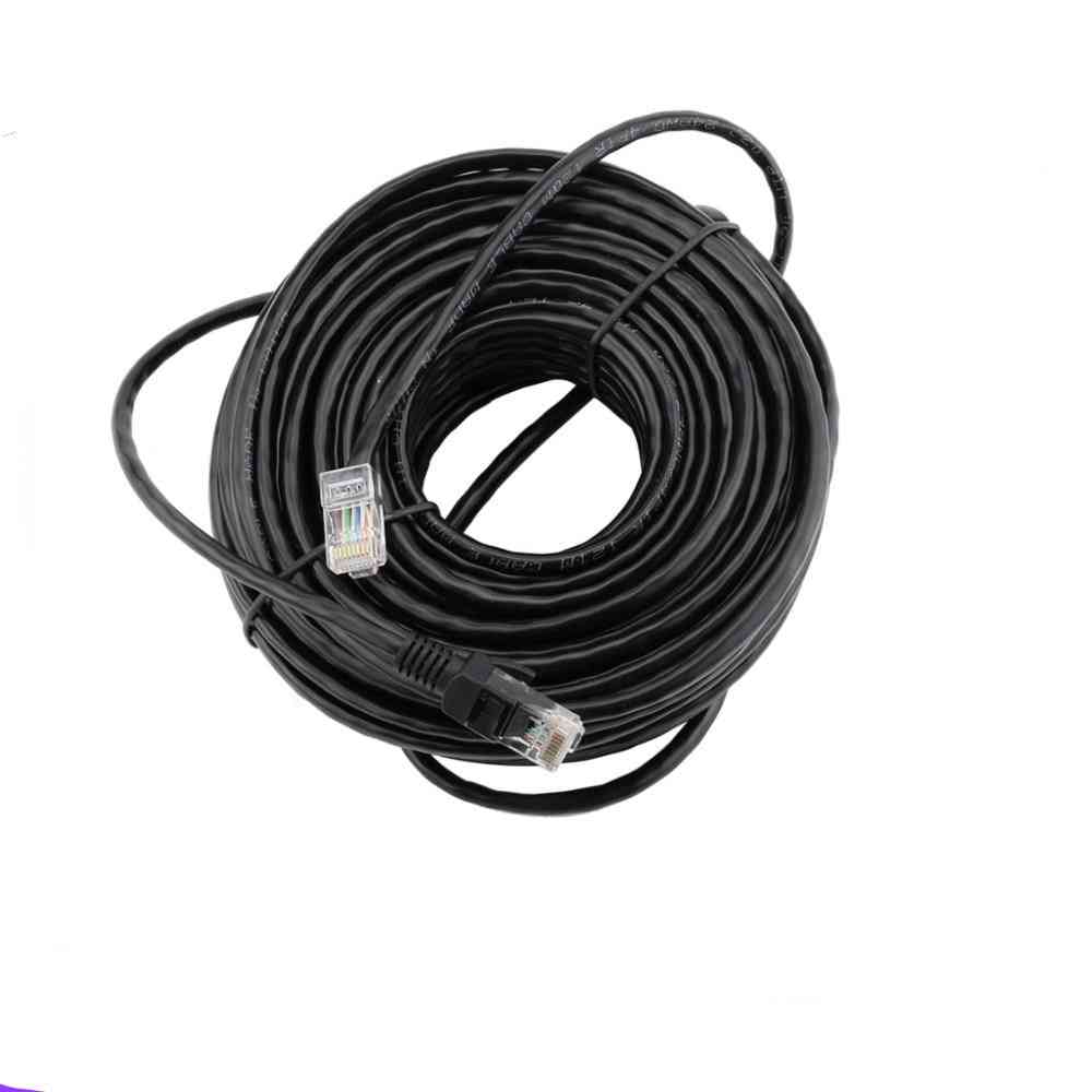 Network Cables Black Color For Cctv Poe Ip Camera System