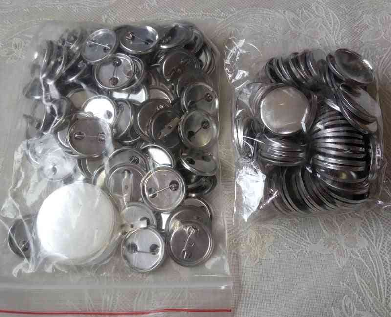 Metal- Blank Badge, Pin Button For Clothes