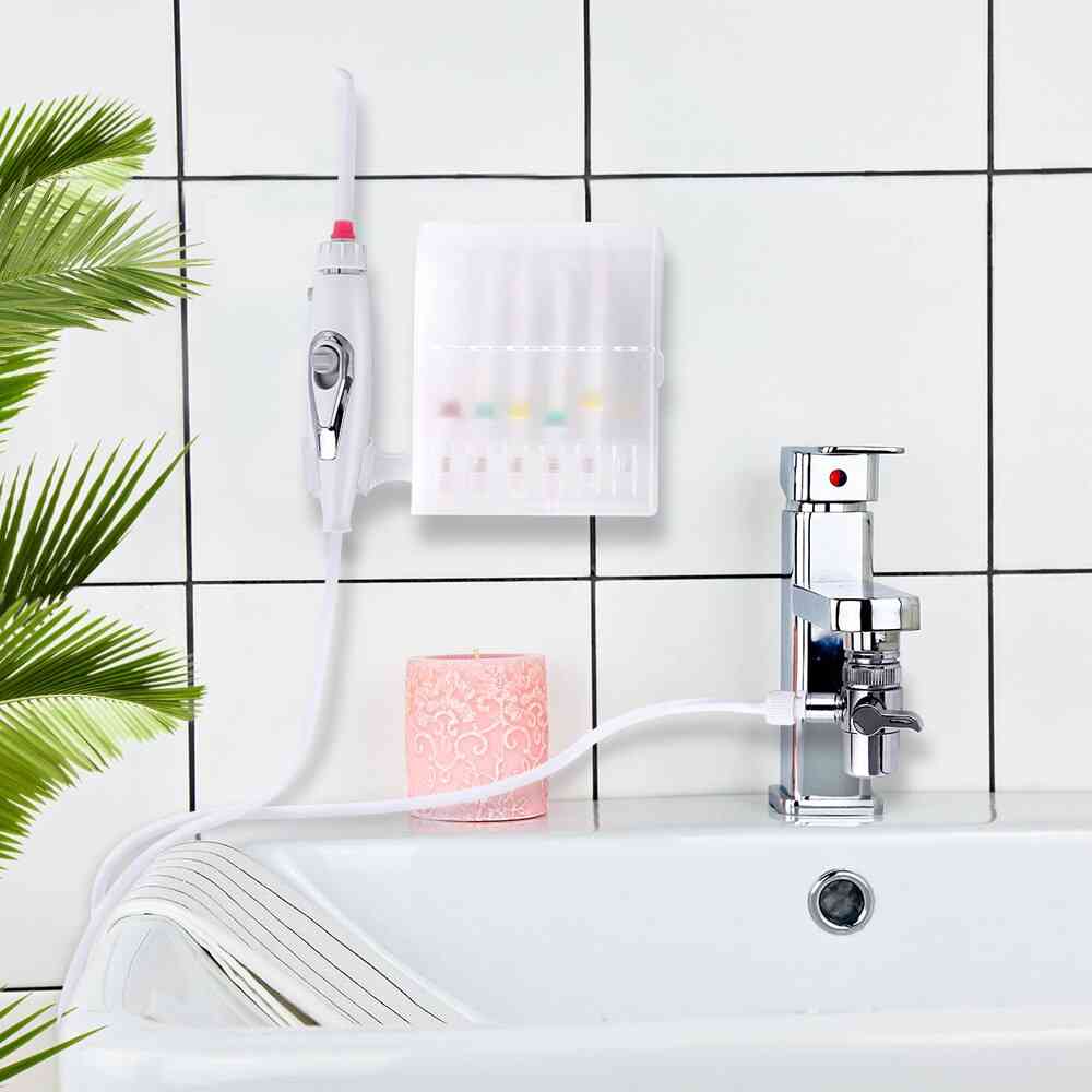 Water Dental Flosser, Switch Faucet Oral Jet Irrigator