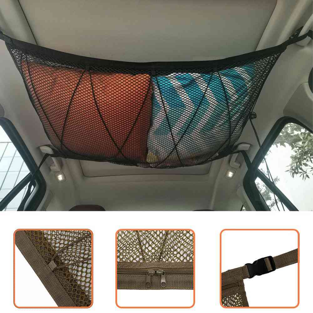 Roof Top- Luggage Carrier, Basket Elasticated Net For Car