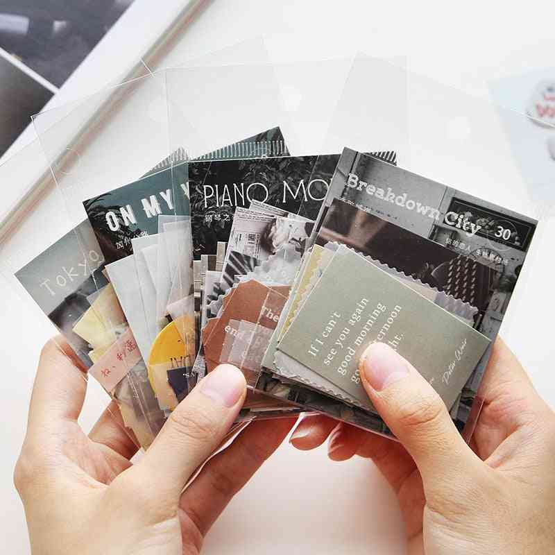 Utazási film nátronpapír kártya dekoratív írószer scrapbooking diy napló album anyaga papír lomo kártyák
