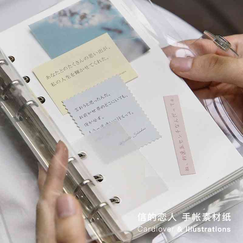 Resefilm kraftpapper kort dekorativa brevpapper scrapbooking diy dagbok album material papper lomo kort