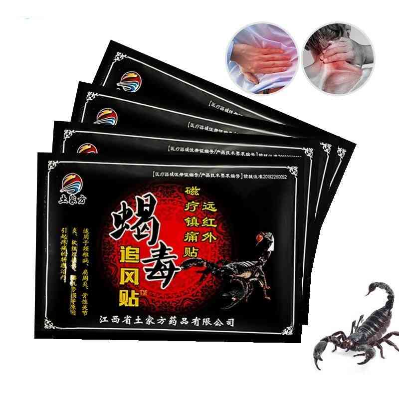 Scorpion Venom- Pain Relief, Knee Back Plaster, Massage Sticker