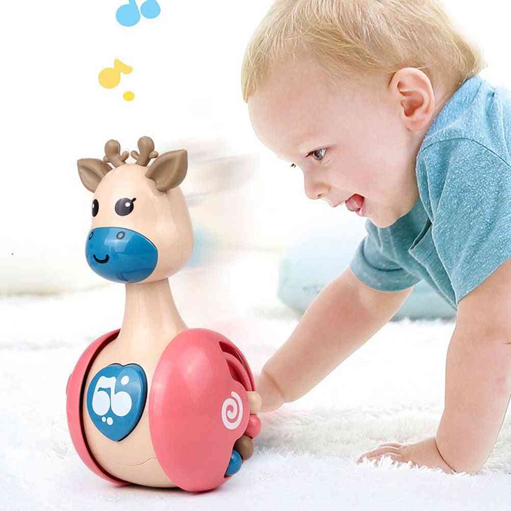 Cartoon Giraffe Built-in Bell Baby Tumbler