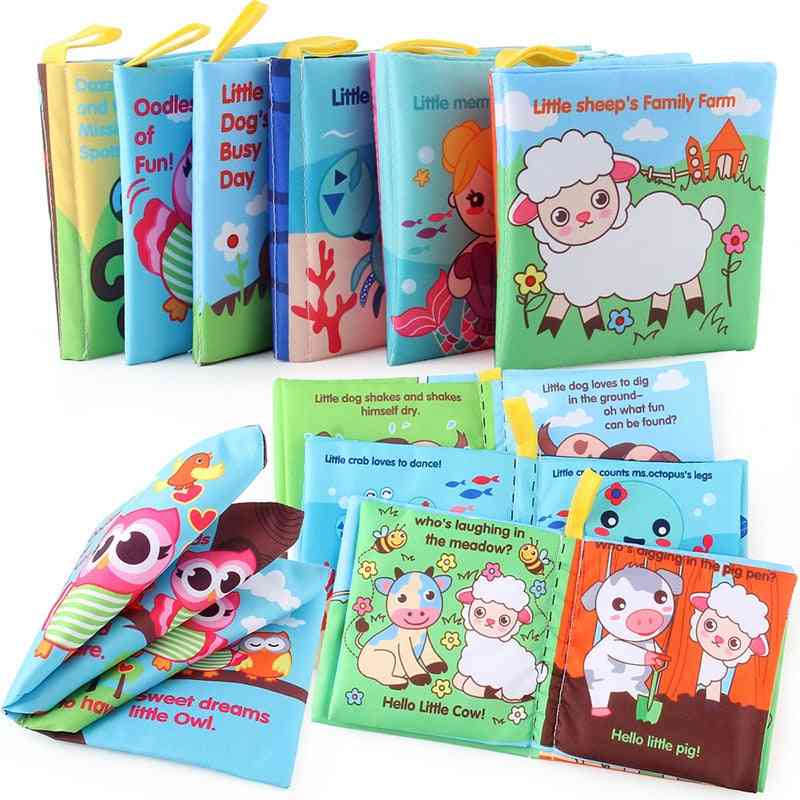 Baby Rattles, Soft Animal Cloth Book