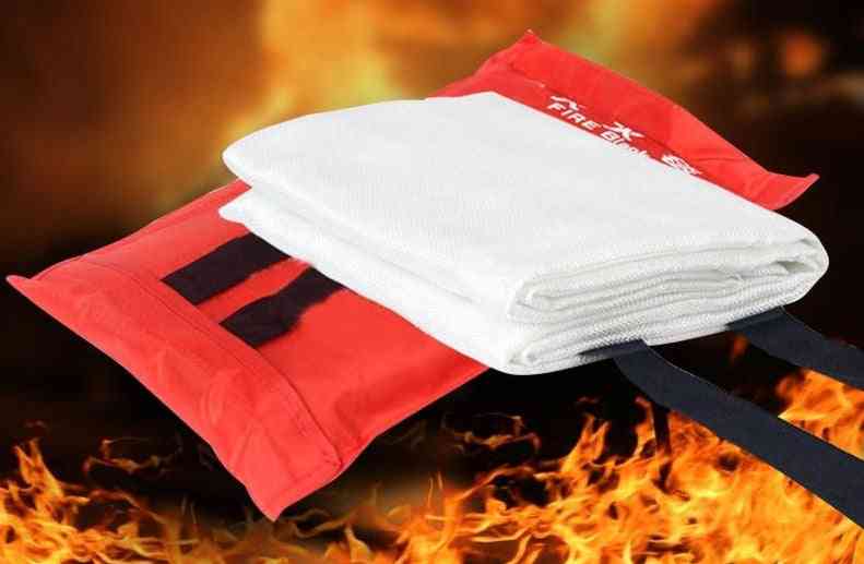 Blanket Fiberglass Flame Retardant Emergency Survival Fire Shelter Safety Cover