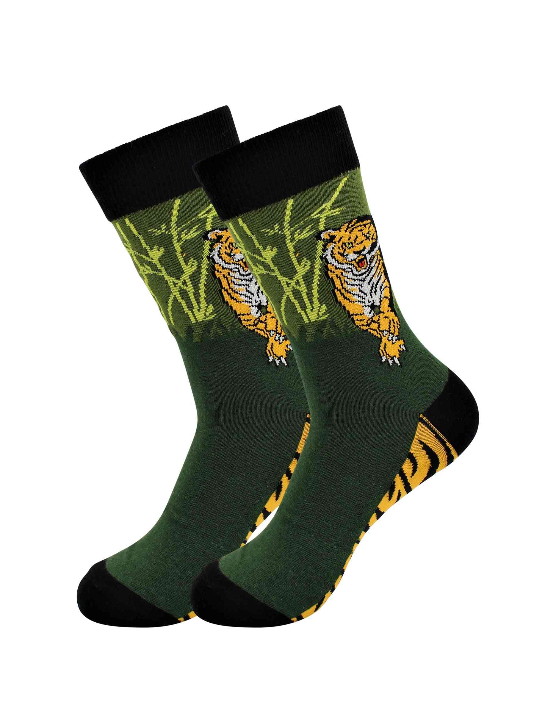 Tiger(green) – Exotic Animals Socks