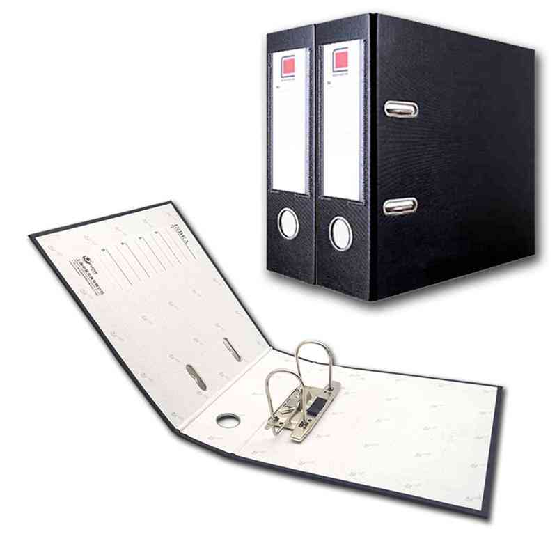 Plastic Lever Arch, File Folders With Clip And Finger Grip Hole
