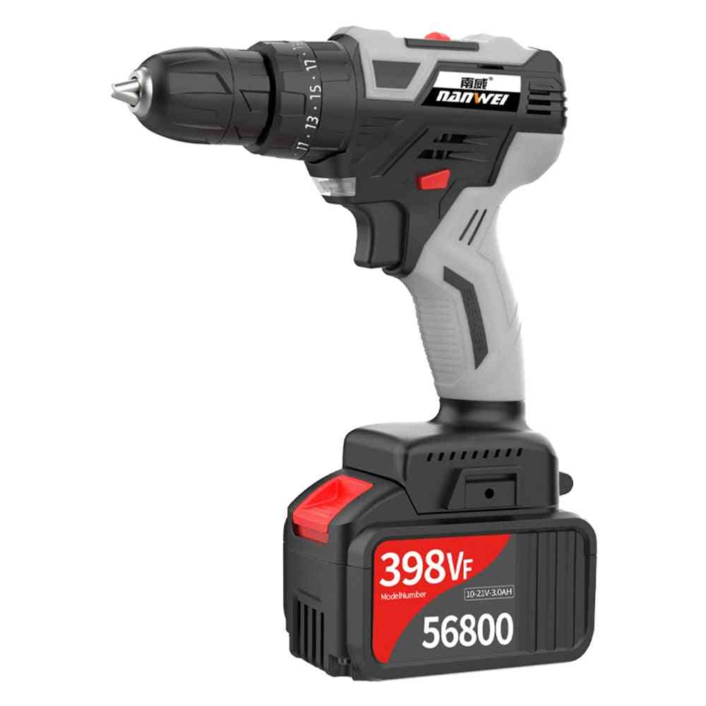 Brushless, Cordless, Electric Drill Power Tools, Hammer