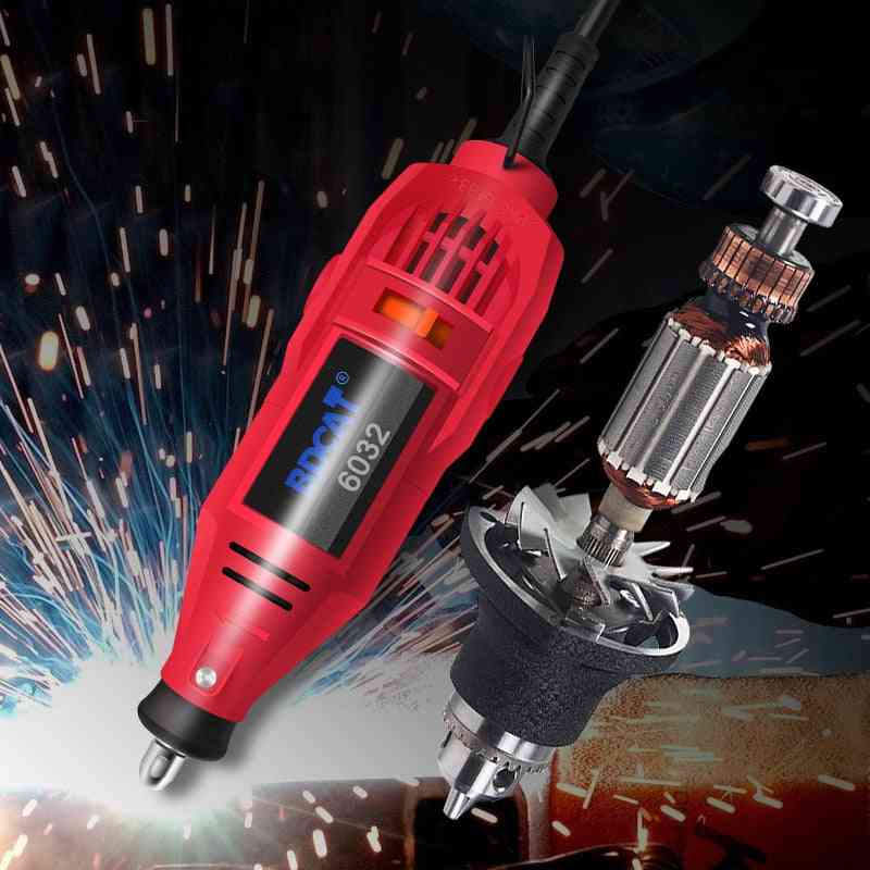 Mini Grinder- Hand Drill Power Electric, Polishing Machine With Rotary Dremel Accessories