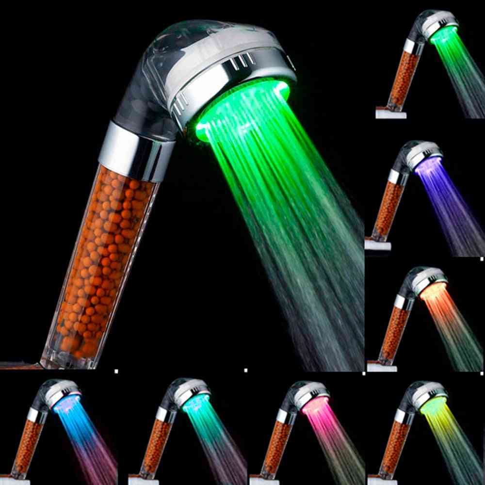 Colorful  Led Temperature Shower Spray Heads