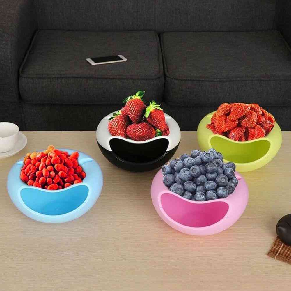 Plastic Double-layer Phone And Fruit Mobile Bowl