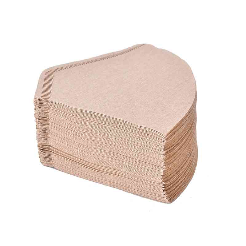 Papiers filtre à café en papier d'égouttement à la main d'origine en bois