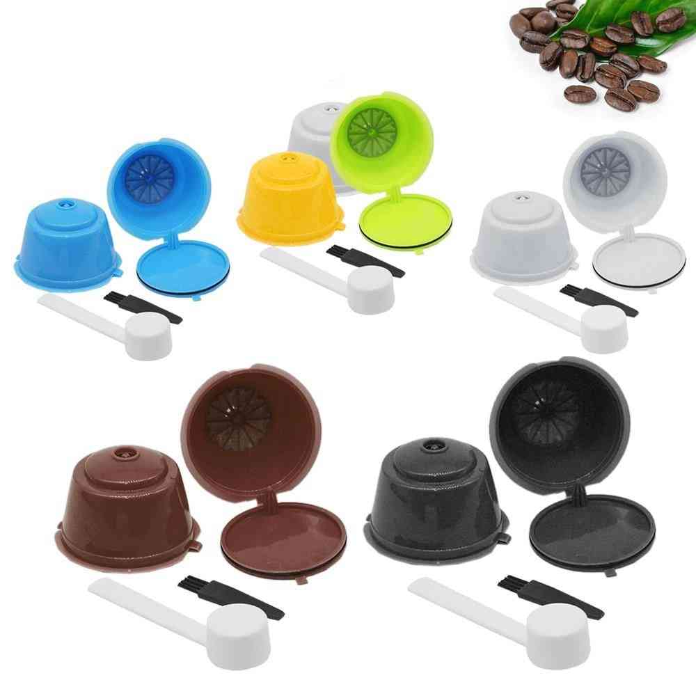 Nespresso Fit For Dolce Gusto Refillable Coffee Capsules Filter Cup With Spoon Brush