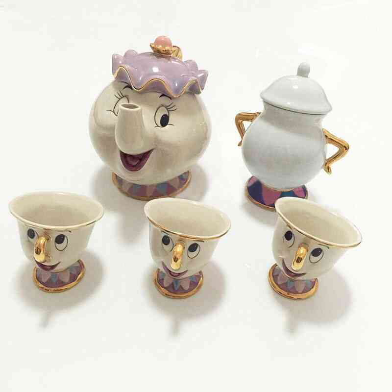 Cartoon Beauty And The Beast Teapot Mug, Chip Tea Pot