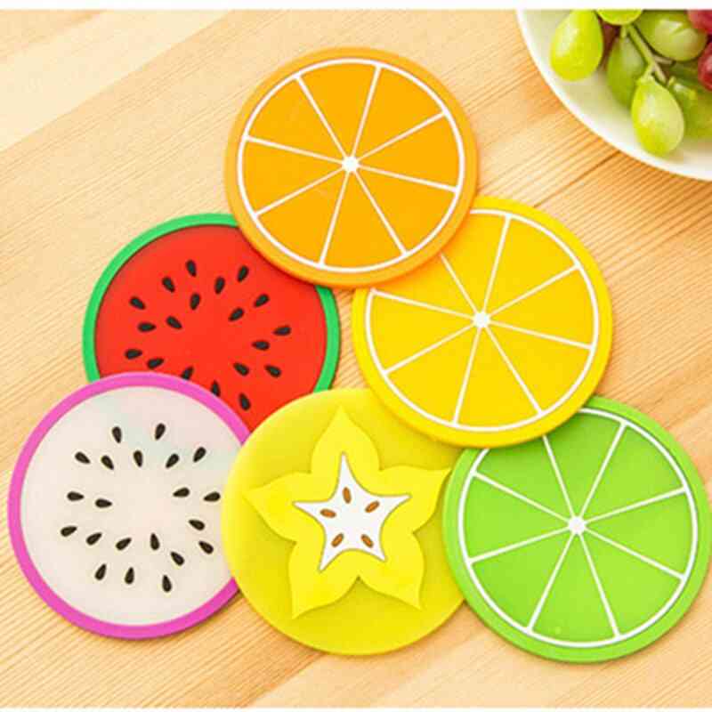 Fruit Shape Silicone Insulation Cup Pad Mat Holder