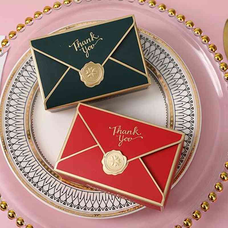 Simple Creative Bronzing Packaging Envelope Shape Box