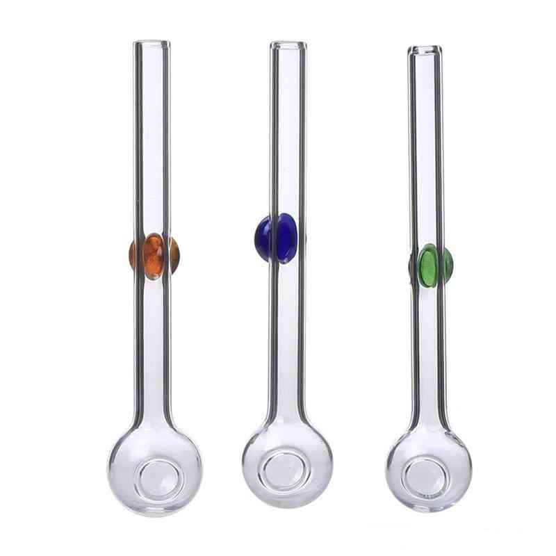 Glass Straw With Colored Dot
