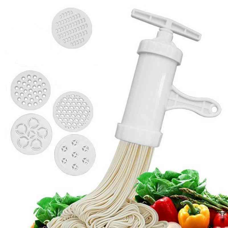 Household Manual Five Different Template Plastic Pasta Machine