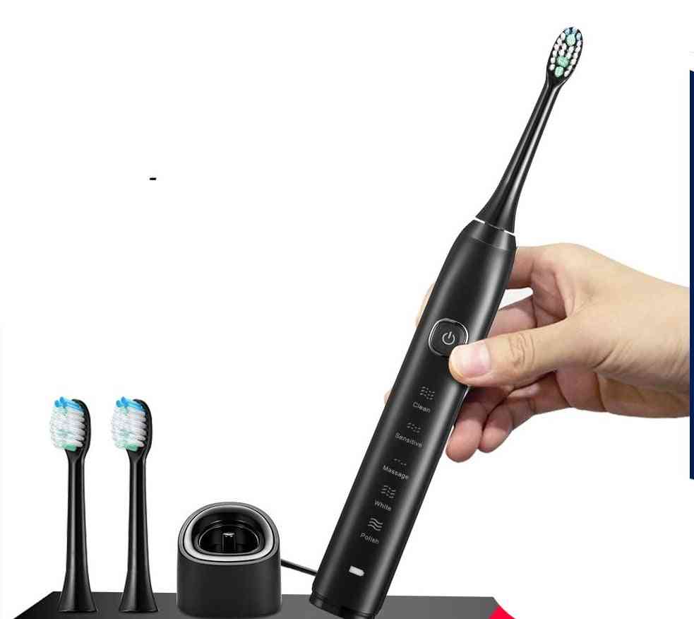 Usb Wireless Induction Charging Toothbrush Replacement Head Set