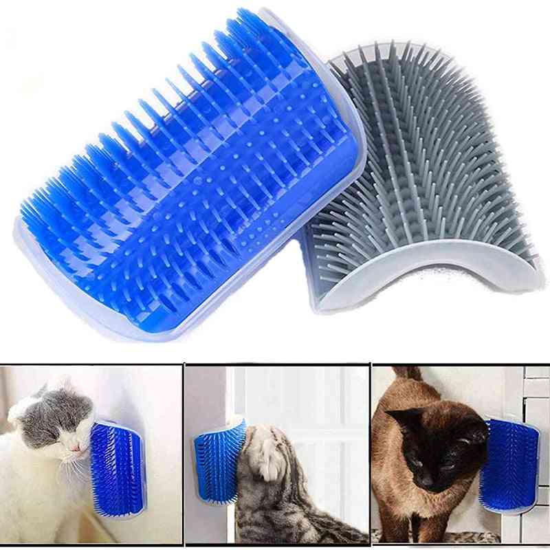 Corner Cat Massage Self Groomer Comb Brush With Catnip