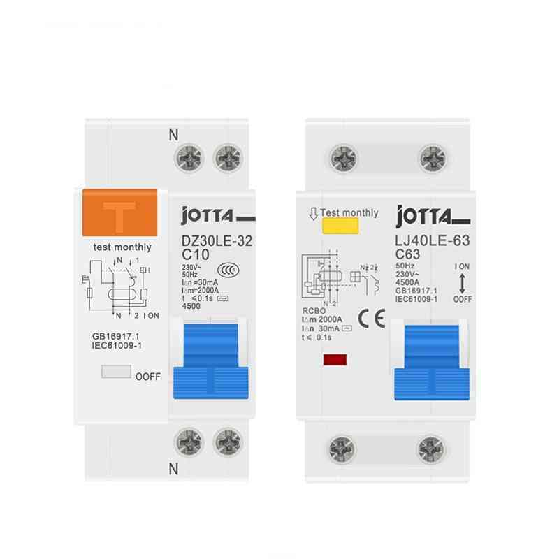 Residual Current Circuit Breaker With Over Current And Leakage Protection Rcbo